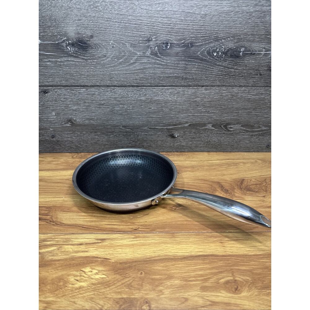 HexClad Hybrid Stainless Steel Non-Stick 8 inch Frying Pan NO Lid